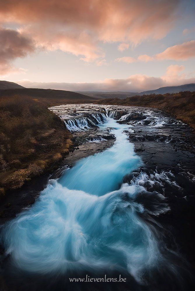Iceland bruarfoss waterfall
