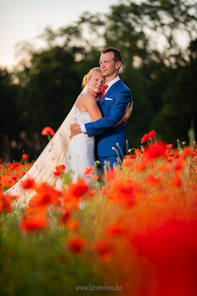 trouwfoto's in de natuur