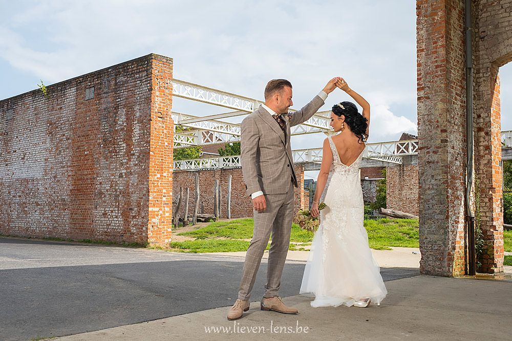 Mooie locatie voor trouwfoto's