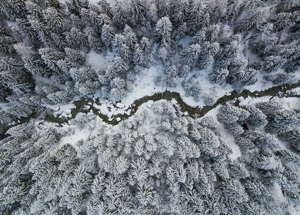 Drone pic snow swiss