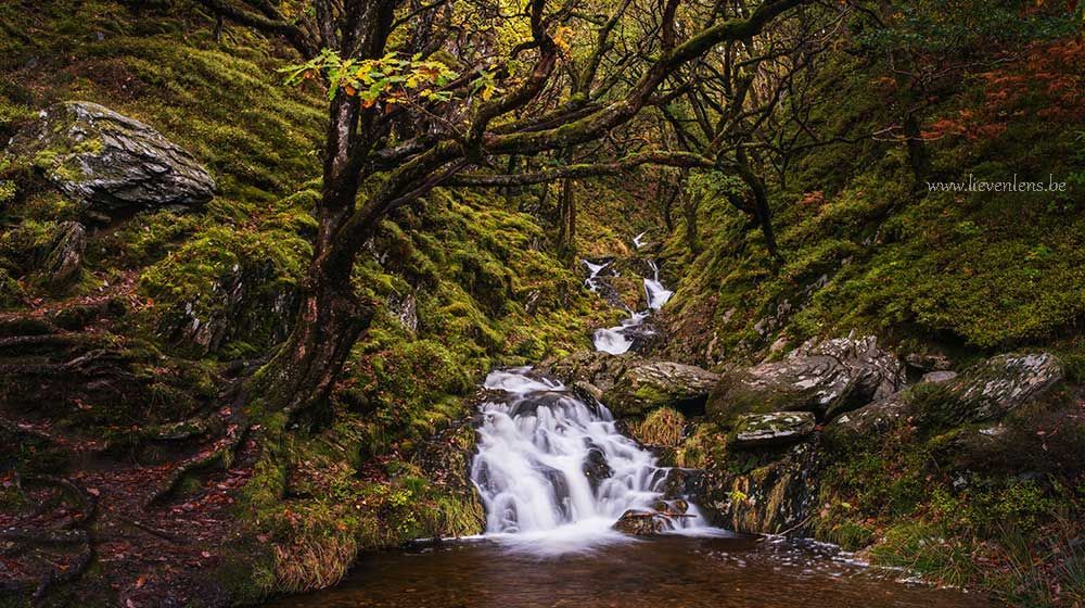 Waterval in Wales elan valley waterfall