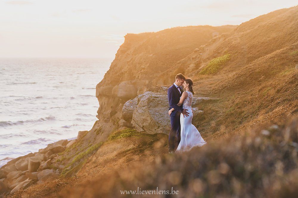 Romantische huwelijksfoto