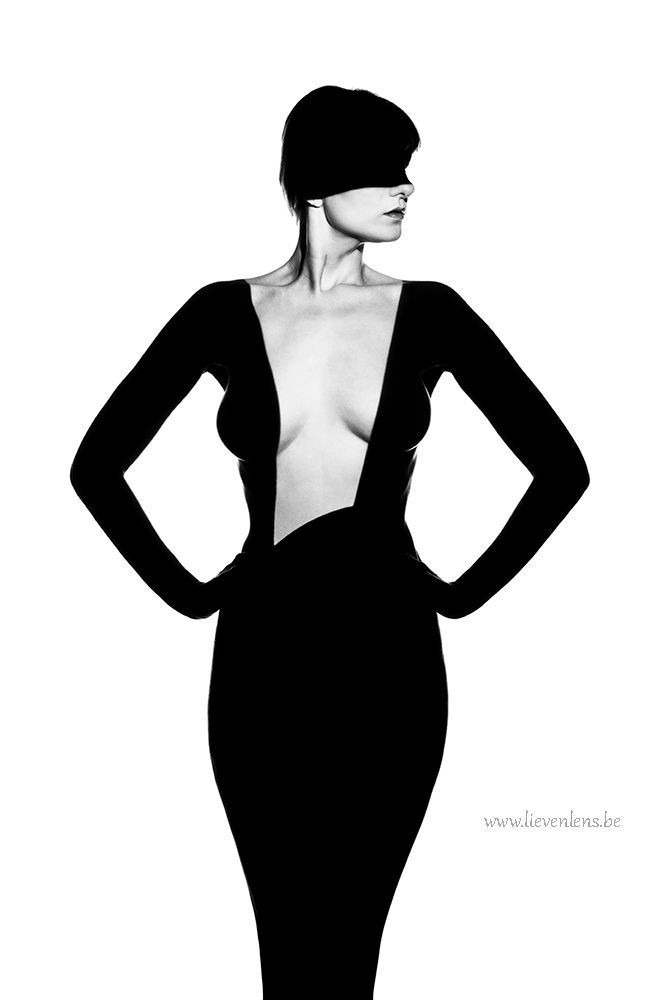 creatieve foto's in de studio met model