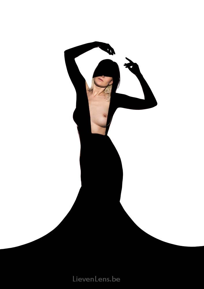 creatieve foto's in de studio met een optische snoot