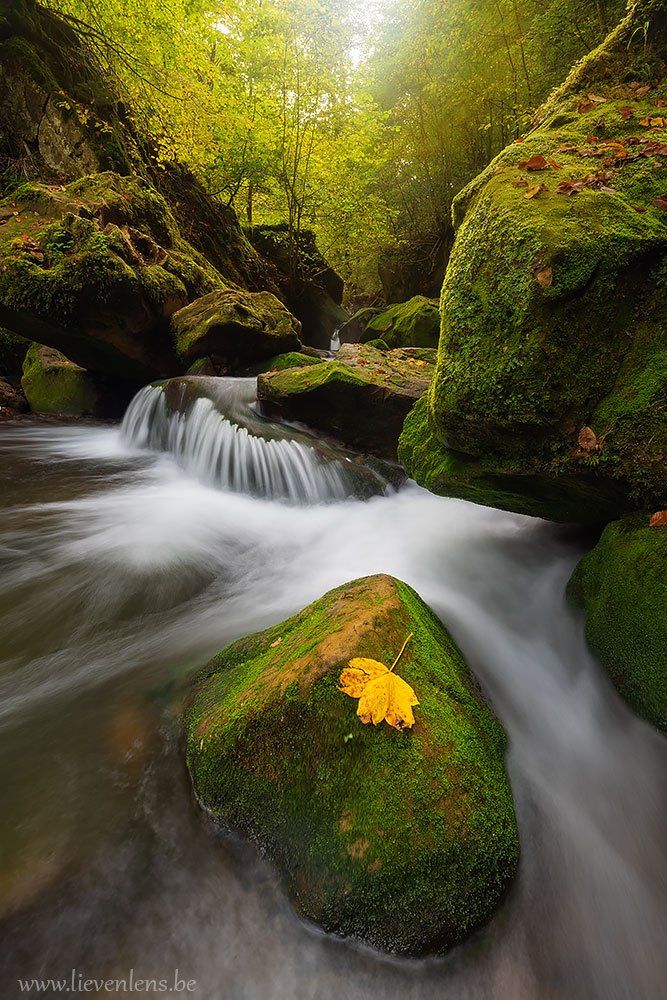 La hoegne lange sluitertijd waterval