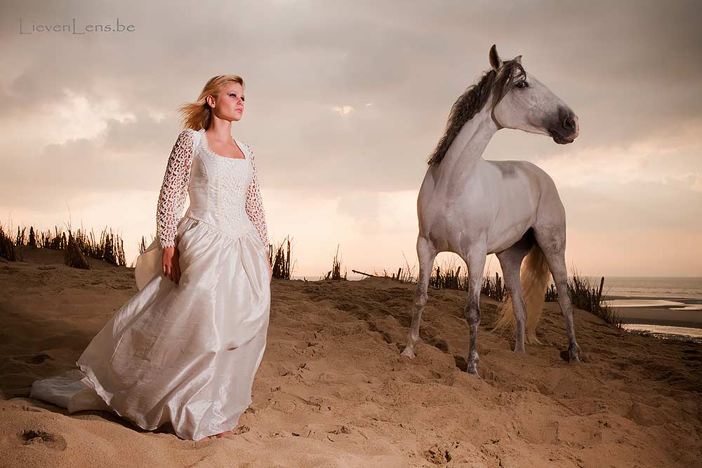 meisje met haar paard