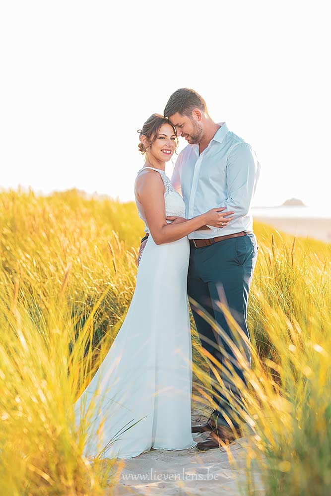 trouwfoto's in de duinen