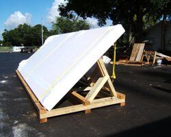 Lead door wrapped - crating services in Tampa, FL