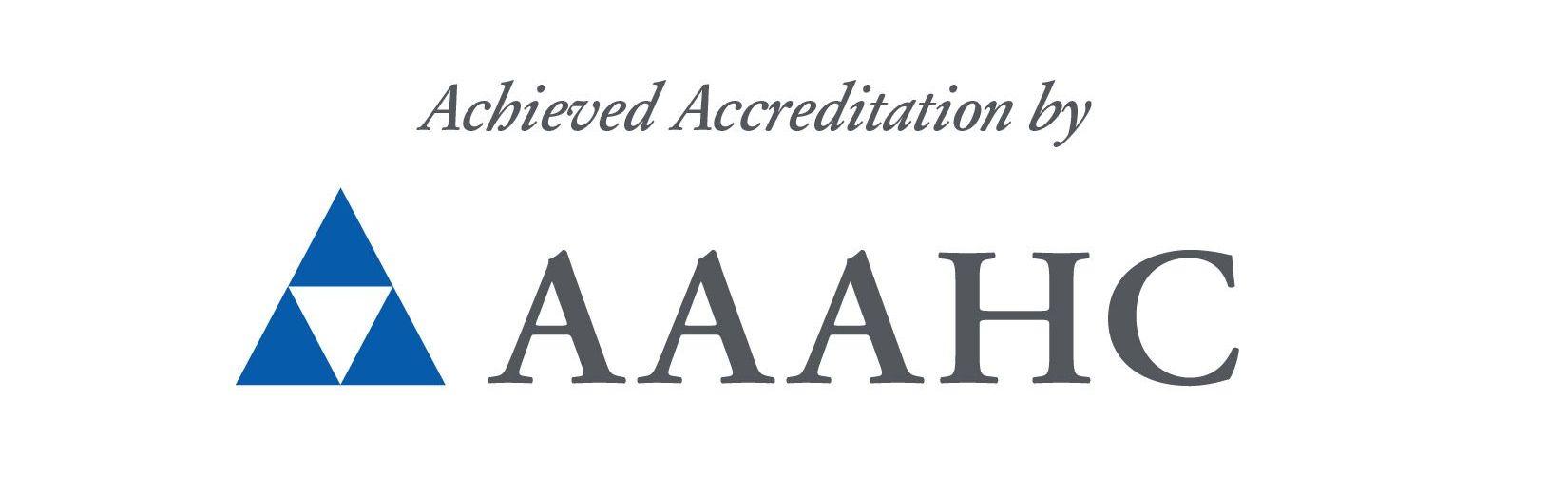 The aaahc logo is shown on a white background