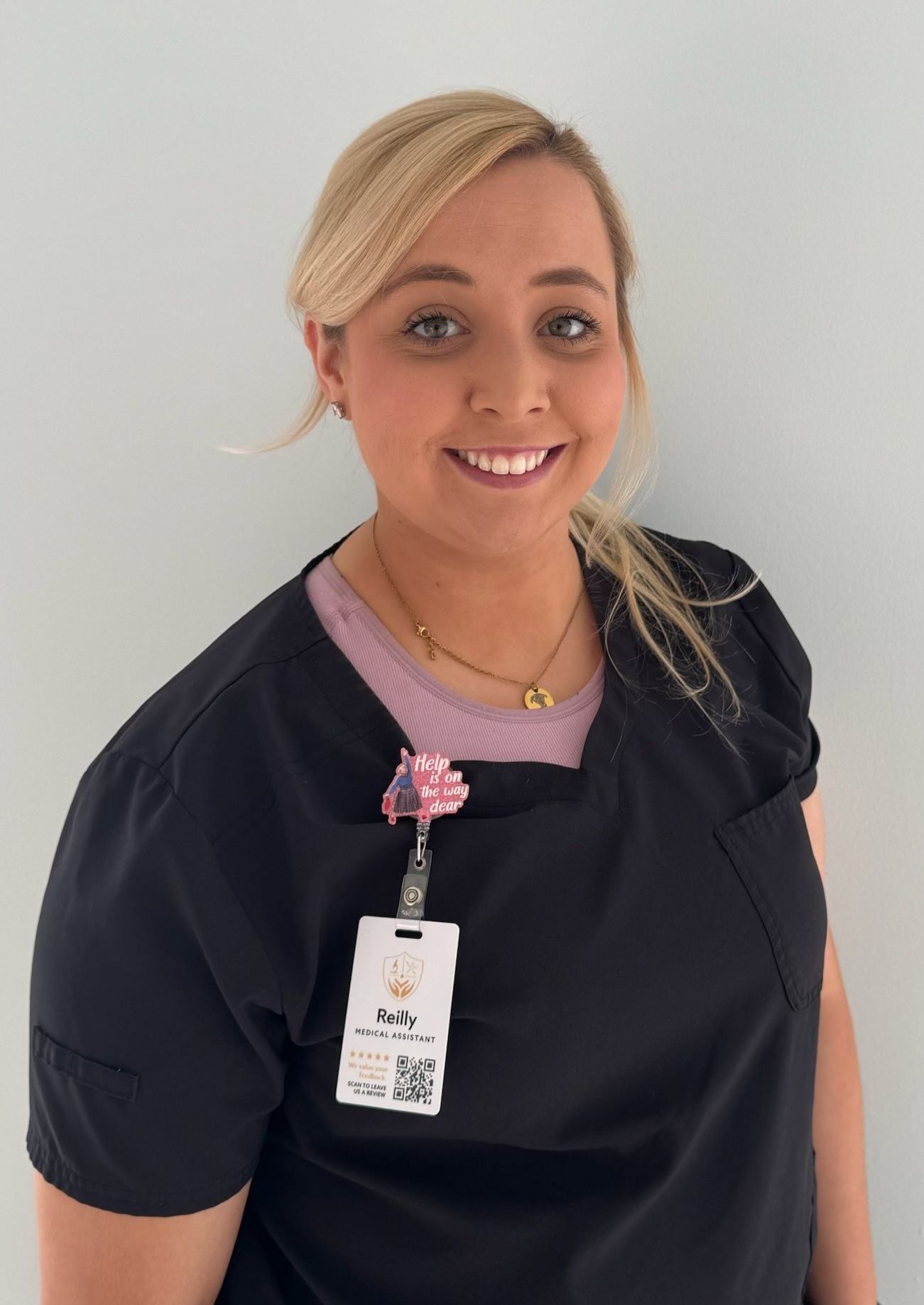 Close up headshot of Reilly, an employee at Advanced Dermatologic Surgery of Overland Park, KS