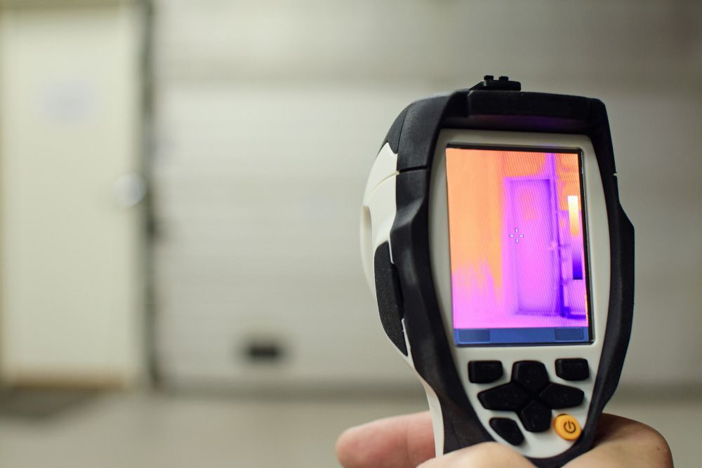A Person Holds a Thermal Imaging Camera — Leak & Co in Zuccoli, NT