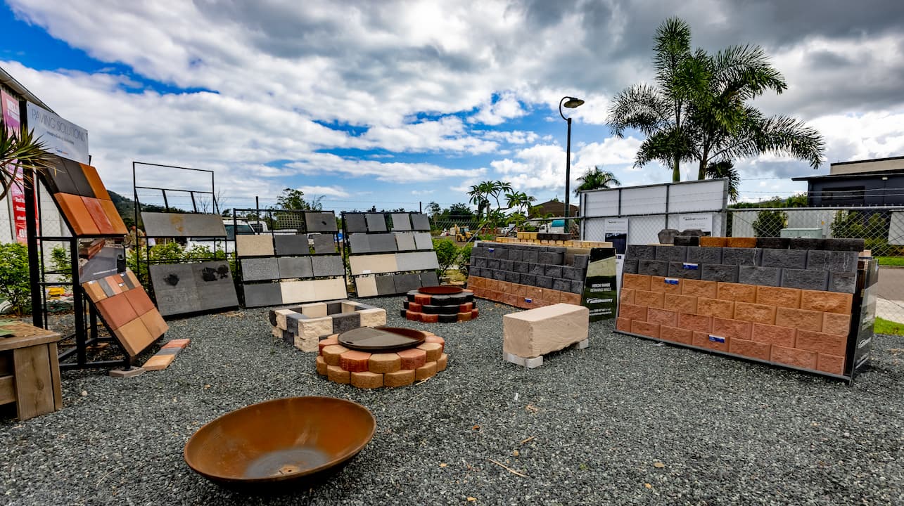 Pavers and Tiles on Display — Cannonvale Concrete Products in Cannonvale, QLD