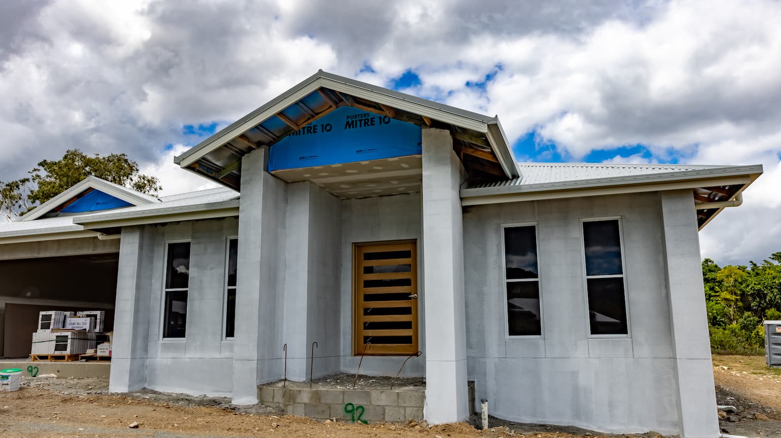 New Build House with Rendering