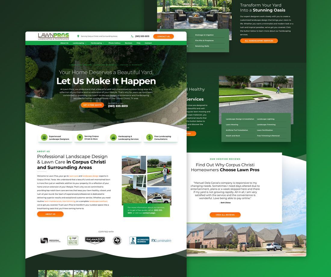 Landscaping Website Design