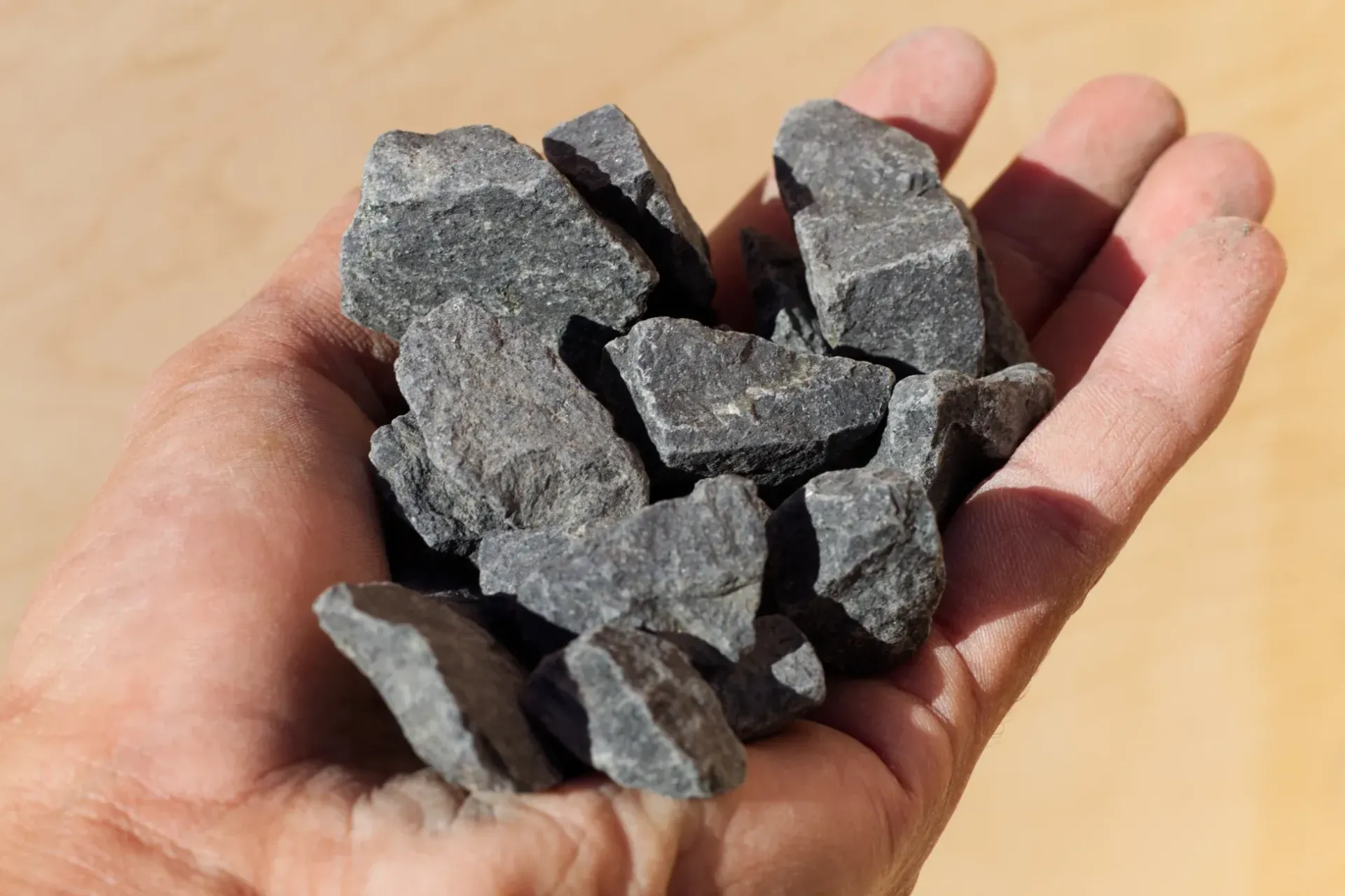Black Tejas Rock for Residential Landscaping