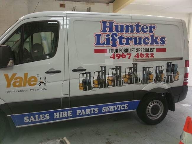 Hunter Liftrucks — Vehicle Signage, Wraps, Printing, Graphics in Newcastle, NSW