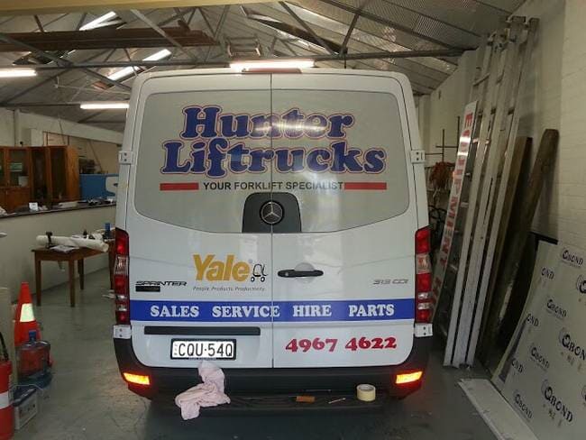 Hunter Liftrucks 2 — Vehicle Signage, Wraps, Printing, Graphics in Newcastle, NSW