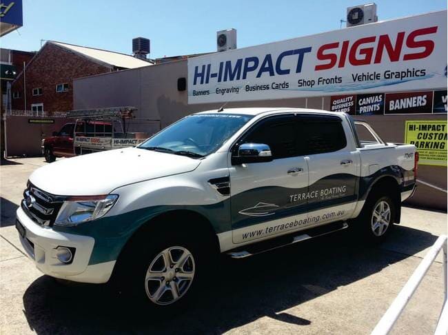 Terrace Boating 2 — Vehicle Signage, Wraps, Printing, Graphics in Newcastle, NSW