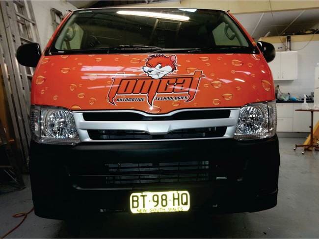 Tom Cat Front — Vehicle Signage, Wraps, Printing, Graphics in Newcastle, NSW