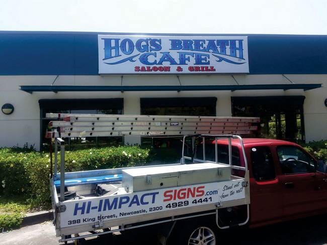 Hogs Breath Cafe — 3d Signage, LED Signage, Business Signs, Signage in Newcastle, NSW