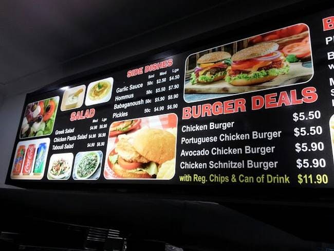 Illuminated Menu — Shop, School, Corflute, Digital Printing, Signage in Newcastle, NSW