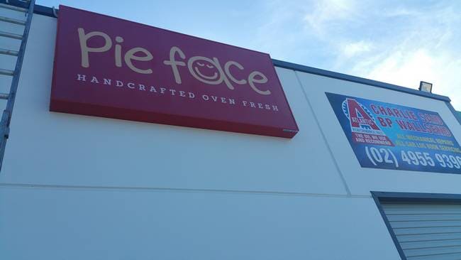 Pie Face — Shop, School, Corflute, Digital Printing, Signage in Newcastle, NSW