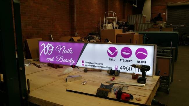 XO Nails — Shop, School, Corflute, Digital Printing, Signage in Newcastle, NSW