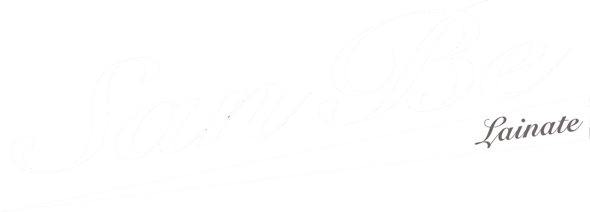 Il logo dell'Osteria del Mare è in corsivo marrone. Sotto le parole sono presenti una linea e un'immagine a forma di conchiglia.