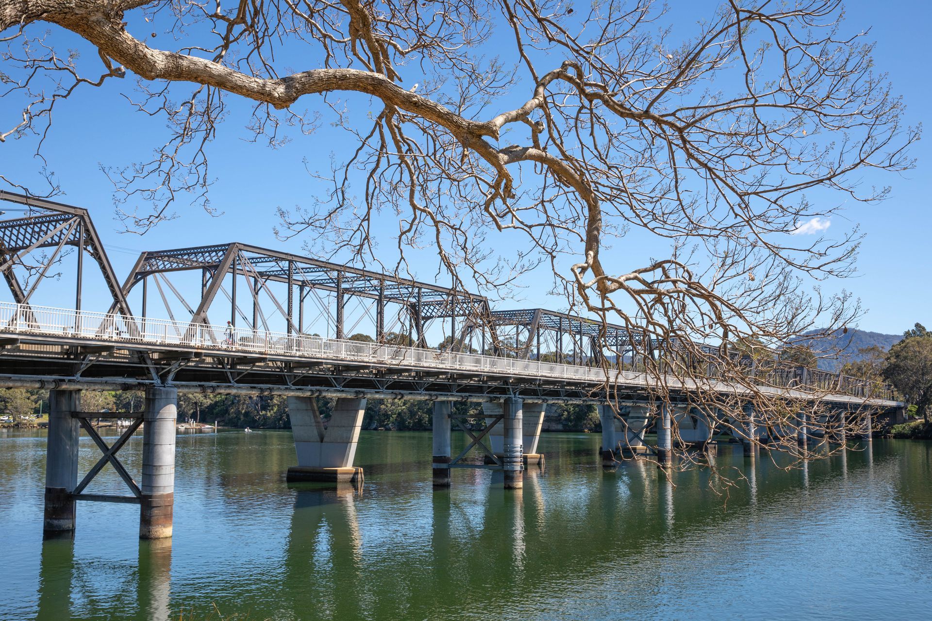 Steel Truss Bridge Over Calm Water — Premier Pest Control Wollongong In Nowra, NSW