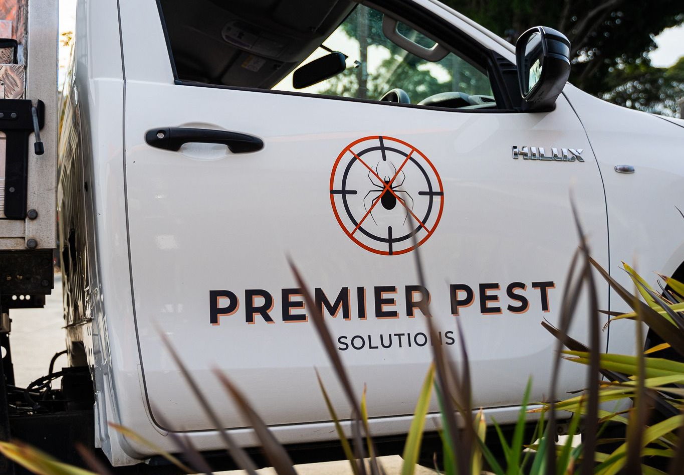 White truck door with 