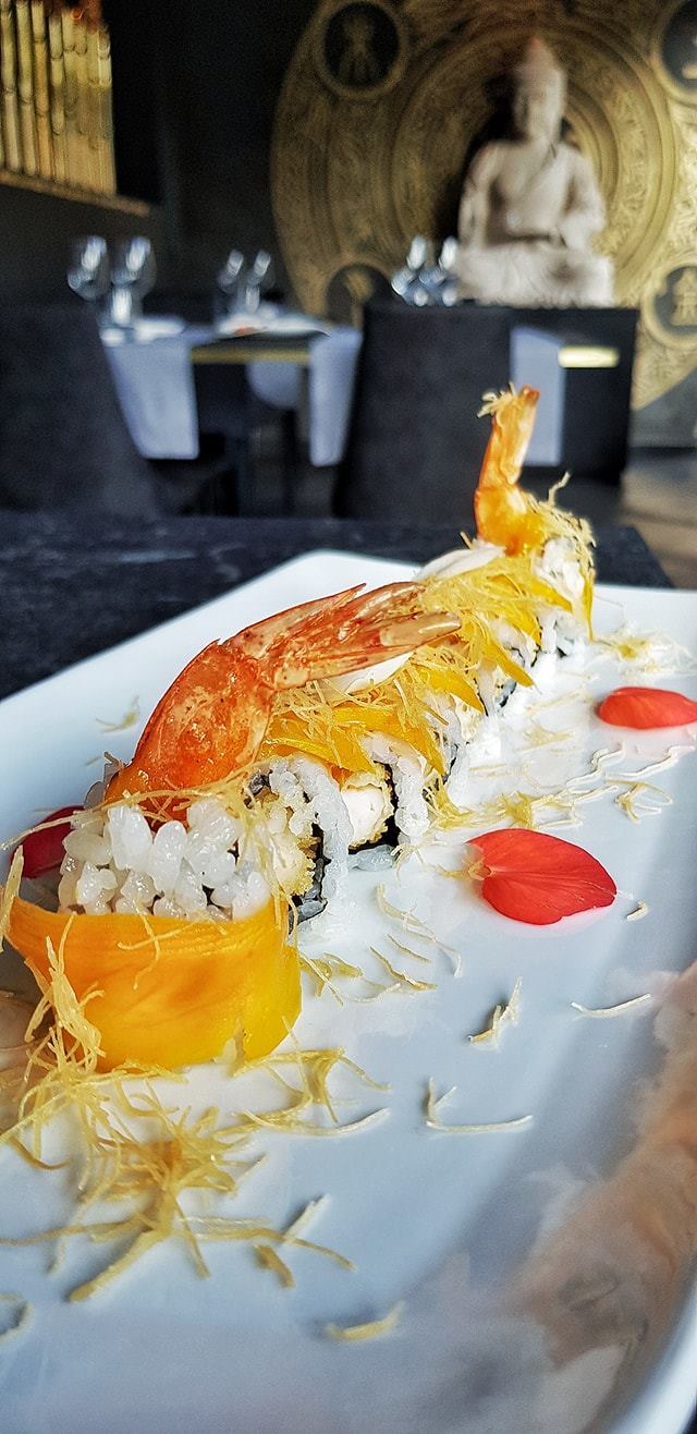 Sushi e gamberi
