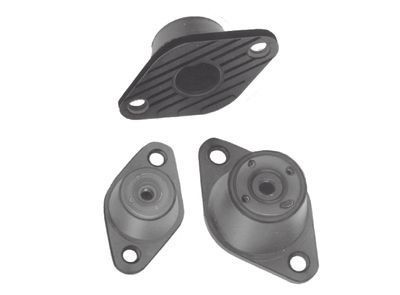 There Are Three Different Types Of Rubber Pads On A White Background — NQPT In Garbutt, QLD