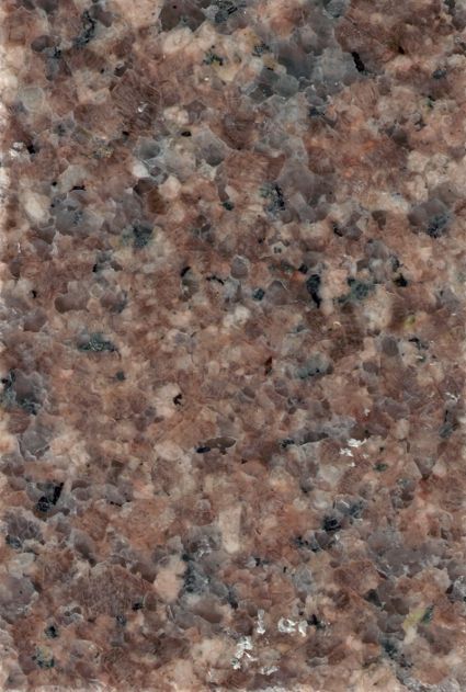Brown and gray speckled granite stone surface.