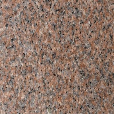 Red and gray granite stone surface.