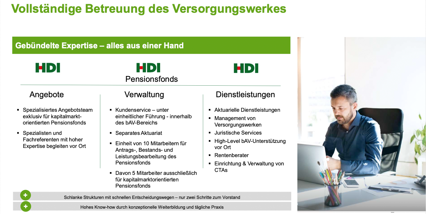 2-serve HDI Osnabrück Auslagerung von Pensionszusagen