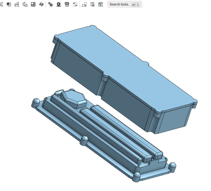 onshape driedelige pers