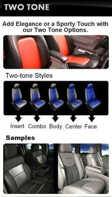 A picture of a car seat with the words 