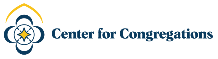 Logo of the Center for Congregations featuring a stylized star emblem in yellow, white, and dark blue.