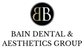 A logo for bain dental and aesthetics group