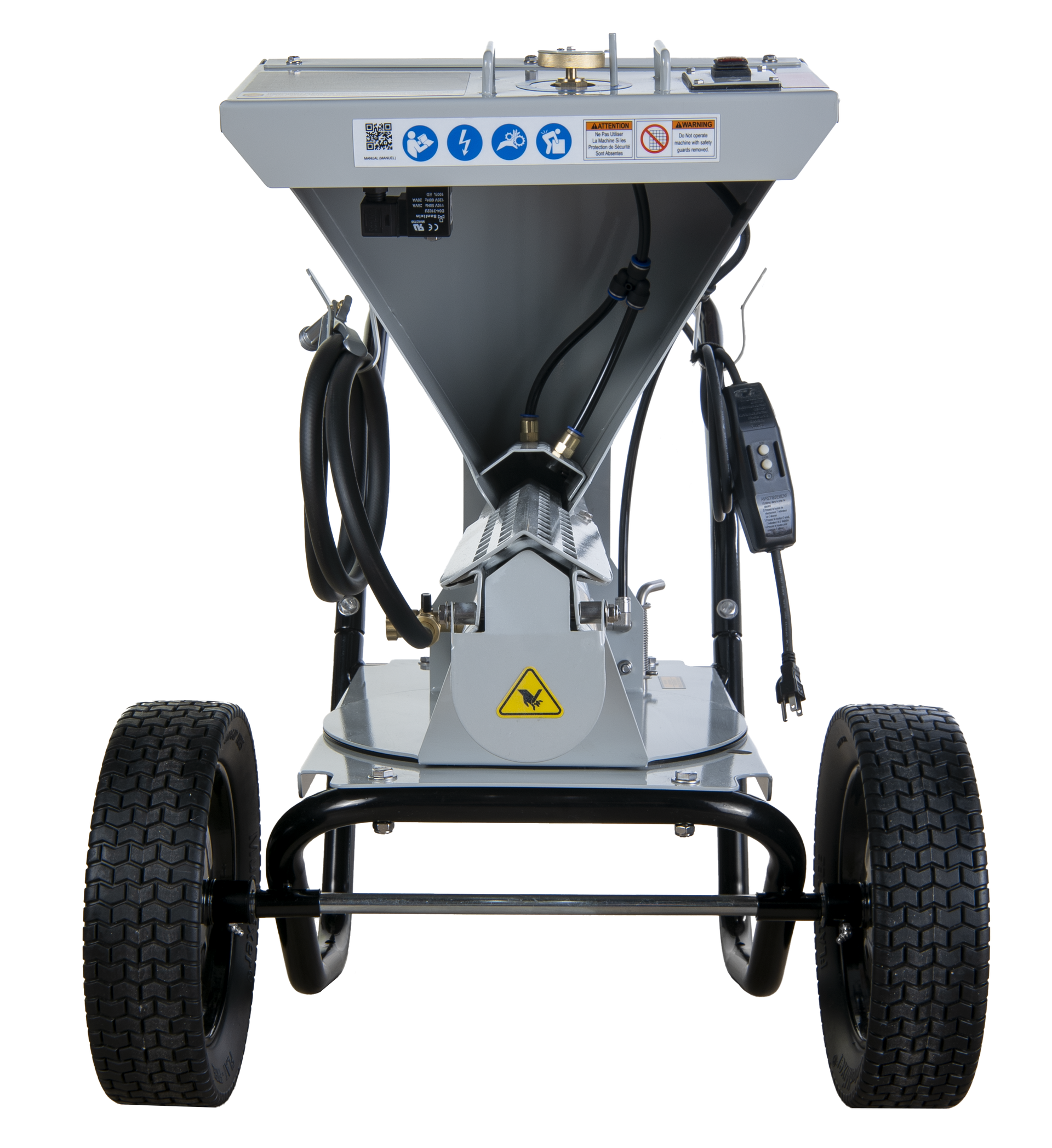 What safety features does the MudMixer have?