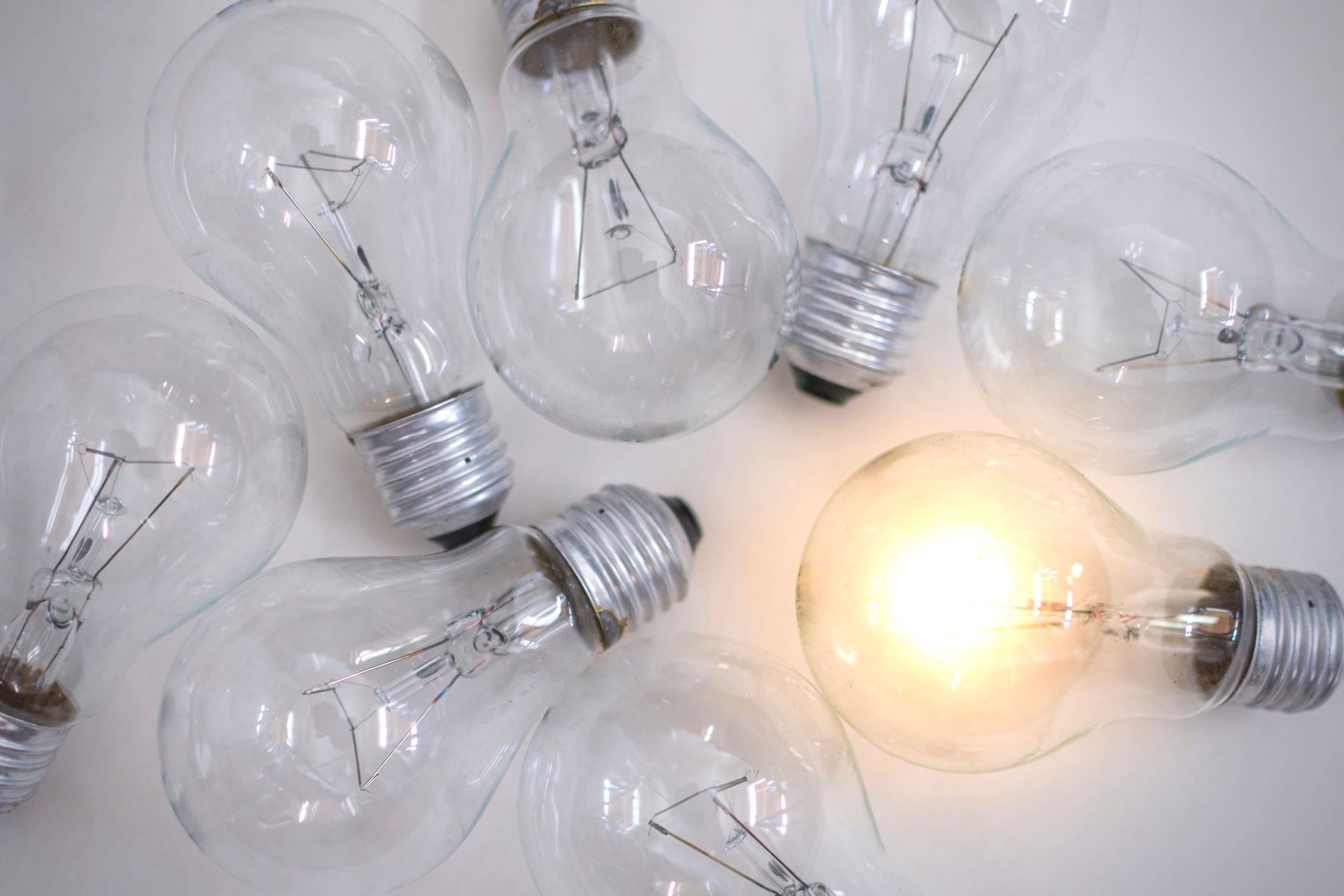 A bunch of light bulbs are sitting next to each other on a table — Las Vegas, NV — Discount Lighting Supply