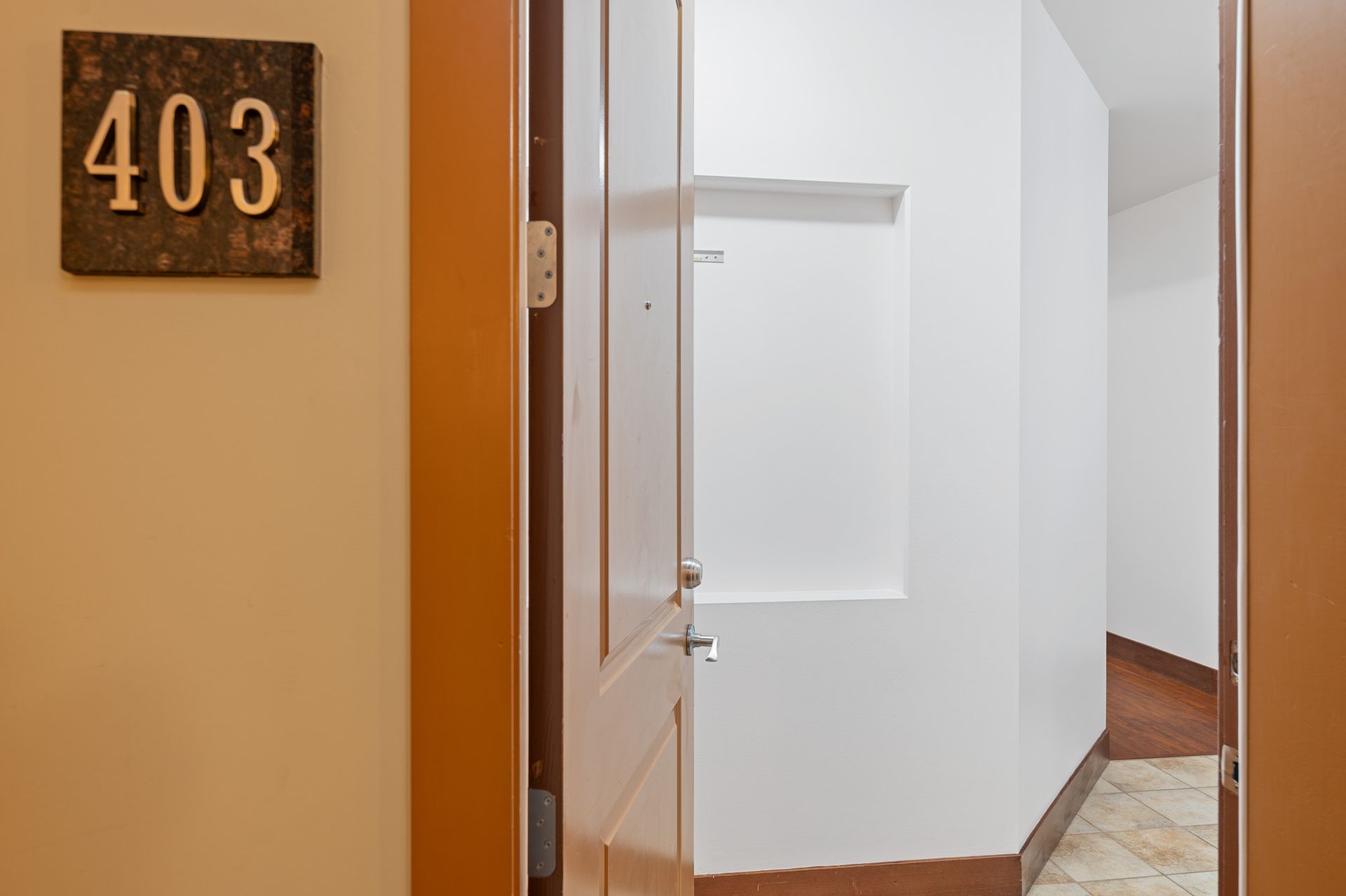 Photo of the entrance to a unit