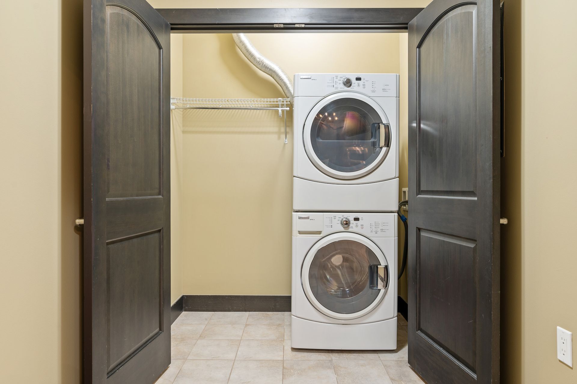 Photo of the washer and dryer area