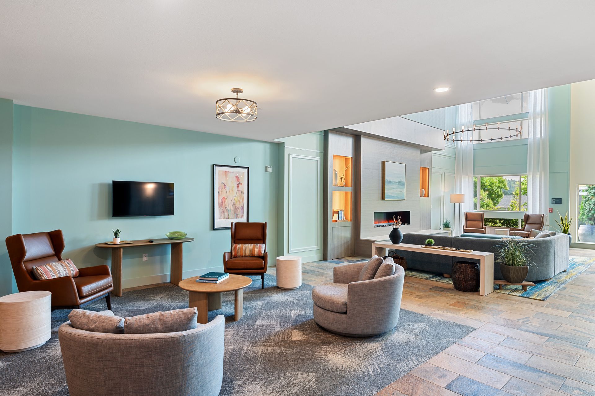 Photo of the seating area in the lobby