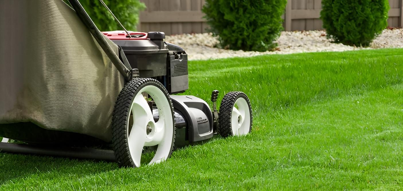 A Lawn Mower is Cutting a Lush Green Lawn — J.A. Slashing in Gordonvale, QLD