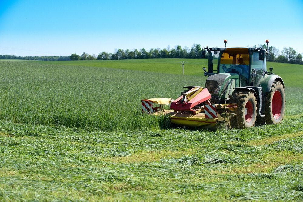 A Tractor is Cutting Grass in a Field — J.A. Slashing in Palm Cove, QLD