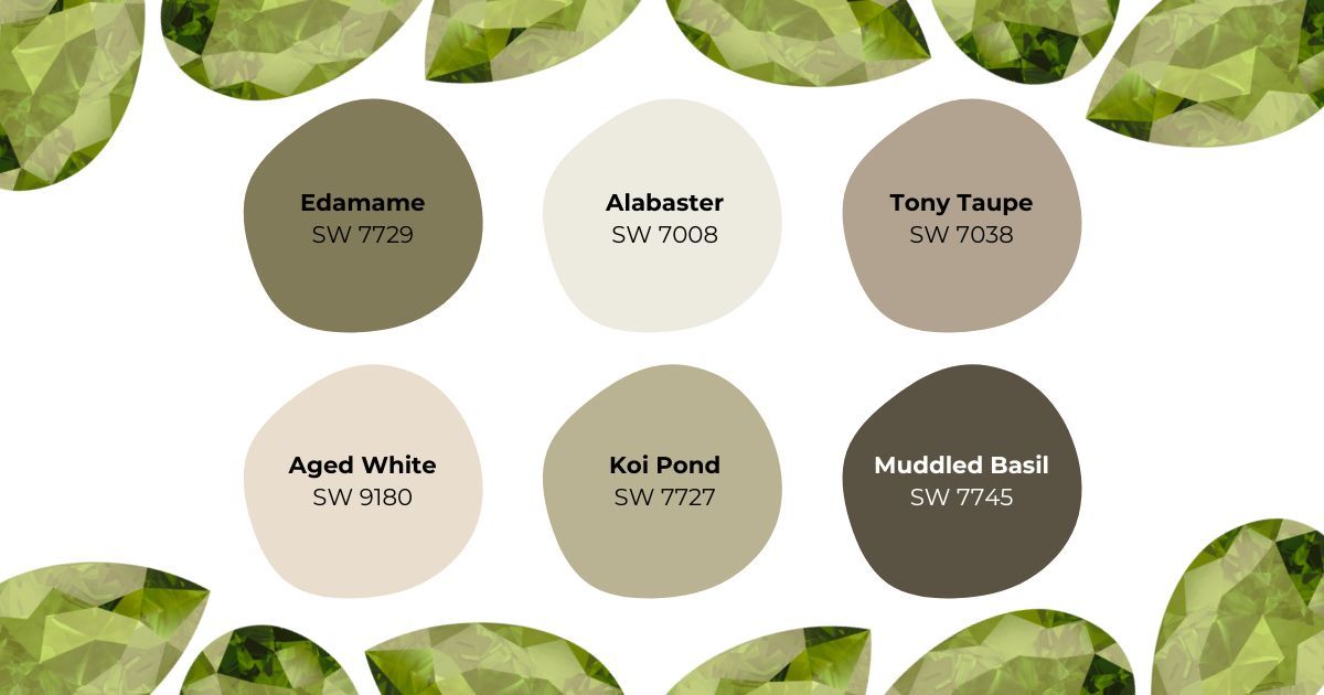 August gemstone inspired color palette by Sherwin-Williams