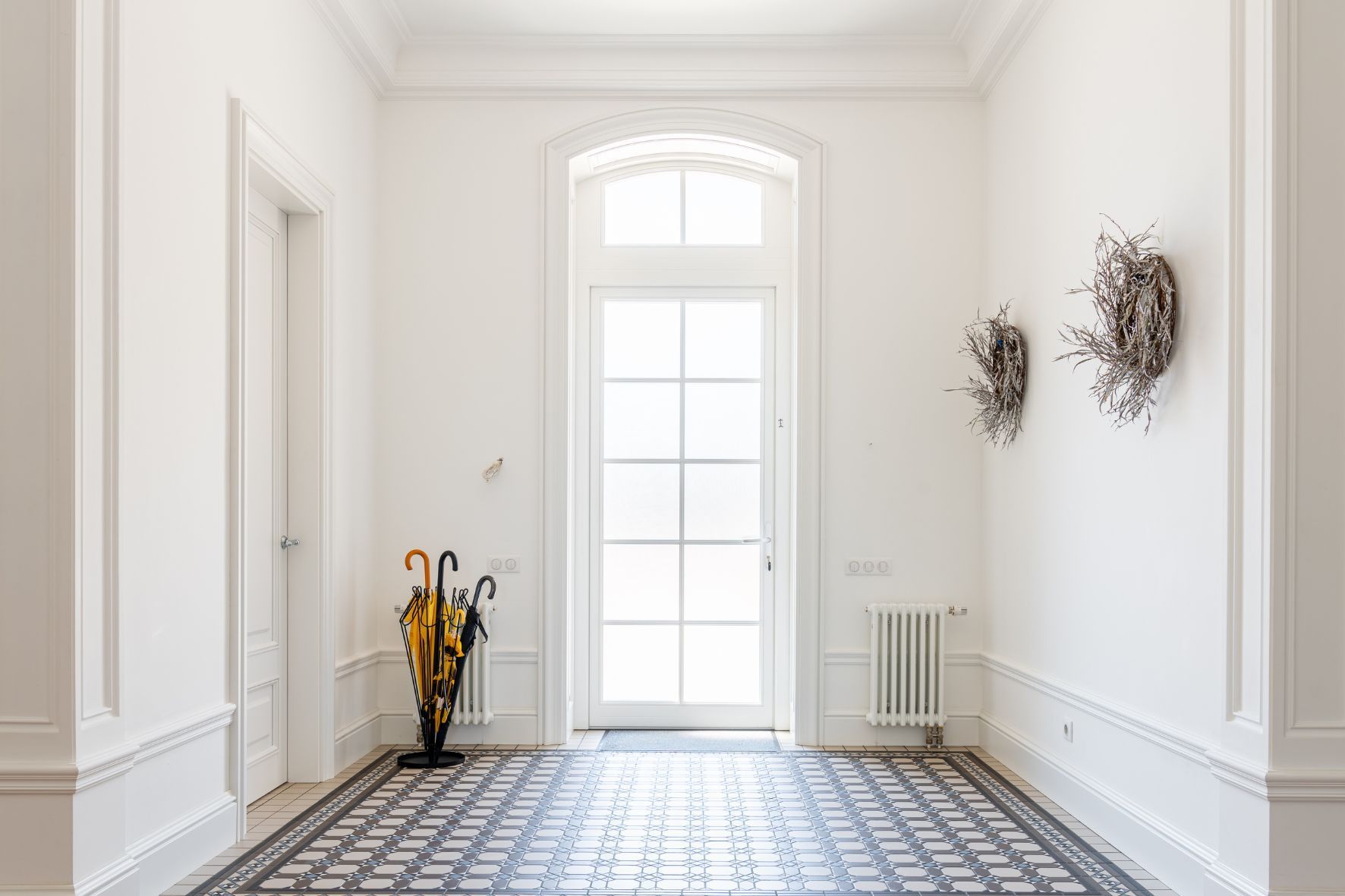 Freshly painted entryway