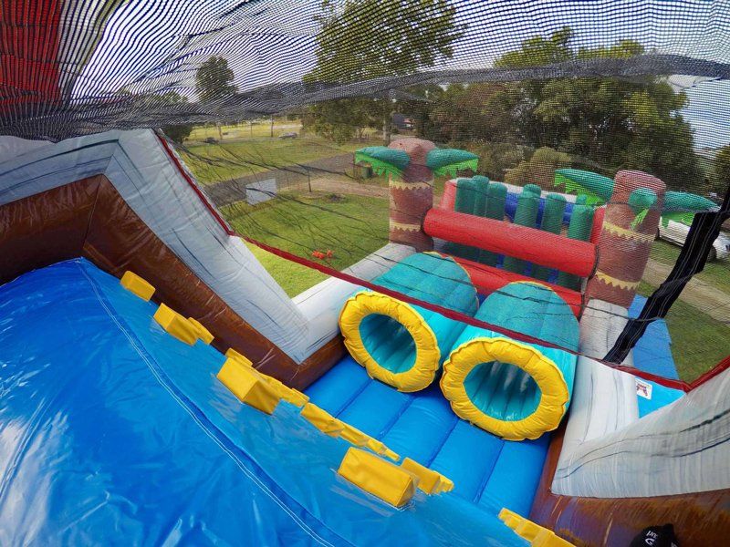 View from the inside of obstacle course — Inflatable Activities in Gympie, QLD