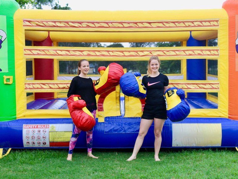 Standing outside the boxing ring — Inflatable Activities in Gympie, QLD